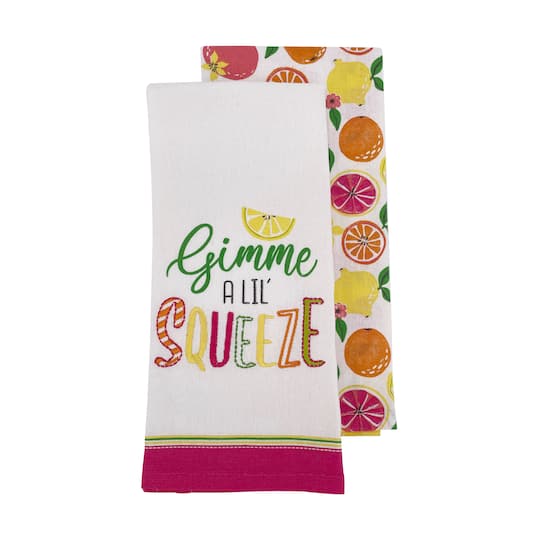 A Lil&#x27; Squeeze Tea Towel Set by Celebrate It&#xAE;